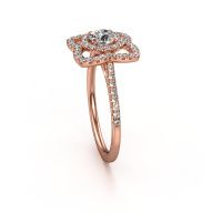 Afbeelding van Verlovingsring Cleopatra 585 rosé goud diamant 0.942 crt