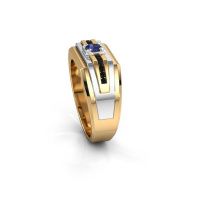 Image de Bague pour homme Oliver<br/>585 or jaune<br/>Saphir 4 mm