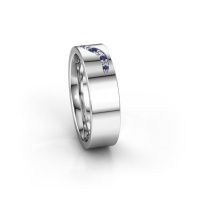 Image of Wedding ring WH2053L16BP<br/>585 white gold ±6x2 mm<br/>Sapphire