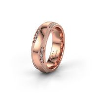 Afbeelding van Trouwring WH2062L26BM 585 rosé goud lab-grown diamant ±6x2 mm