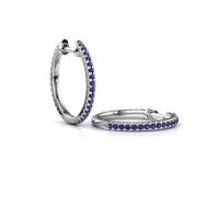 Bild von Creole jackie 15 mm a<br/>585 Weißgold<br/>Saphir 1.2 mm
