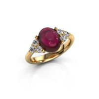 Afbeelding van Ring Clarice<br/>585 goud<br/>Granaat 10x8 mm