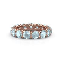 Bild von Ring heddy rnd 4.2<br/>585 Roségold<br/>Aquamarin 4.2 mm