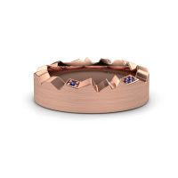 Afbeelding van Trouwring WH2058L17EM 585 rosé goud saffier ±7x2.6 mm
