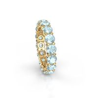 Bild von Vorsteckring heddy rnd 4.0<br/>585 Gold<br/>Aquamarin 4 mm
