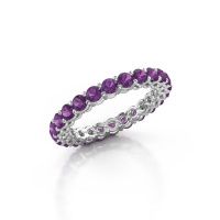 Image of Stackable ring Michelle full 2.7 585 white gold amethyst 2.7 mm