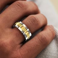 Afbeelding van Heren Ring Ricardo 3<br/>585 goud<br/>Gele saffier 1.2 mm