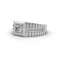 Image of Men's ring maikel<br/>585 white gold<br/>Diamond 0.84 crt