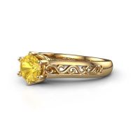 Image of Engagement ring shan<br/>585 gold<br/>Yellow sapphire 6 mm