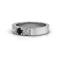 Afbeelding van Ring Dana 3 925 zilver zwarte diamant 0.80 crt