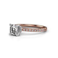 Afbeelding van Verlovingsring Crystal ASSC 4 585 rosé goud diamant 1.25 crt