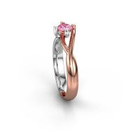 Image of Ring Paulien<br/>585 rose gold<br/>Pink sapphire 4.2 mm