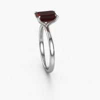 Image of Engagement Ring Crystal Eme 1<br/>950 platinum<br/>Garnet 8x6 mm