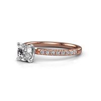 Afbeelding van Verlovingsring Crystal CUS 2 585 rosé goud diamant 1.24 crt