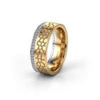 Afbeelding van Trouwring WH2070L17C 585 witgoud zirkonia ±7x2.2 mm