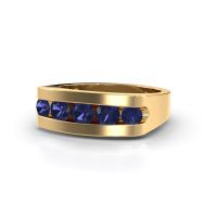 Afbeelding van Heren ring Richard<br/>585 goud<br/>Saffier 4 mm
