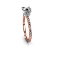 Afbeelding van Verlovingsring Crystal ASSC 4 585 rosé goud diamant 1.25 crt