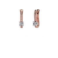 Image of Earrings Valorie 585 rose gold diamond 0.98 crt