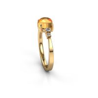 Afbeelding van Ring Regine 585 goud citrien 6 mm