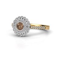Image of Engagement ring Shanelle<br/>585 gold<br/>Brown diamond 0.646 crt