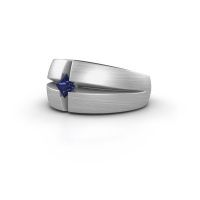Image of Men's ring rens<br/>585 white gold<br/>Sapphire 3.5 mm