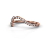 Afbeelding van Aanschuifring SR0633-5<br/>585 rosé goud<br/>Diamant 0.23 crt