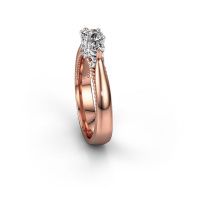 Afbeelding van Verlovingsring Tiffani<br/>585 rosé goud<br/>Diamant 0.54 crt