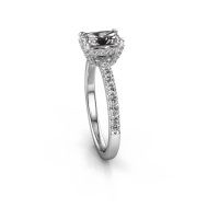 Image of Engagement ring saskia rad 1<br/>585 white gold<br/>lab-grown diamond 1.364 crt