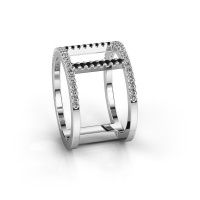 Afbeelding van Ring Amee<br/>950 platina<br/>Zwarte diamant 0.467 crt