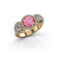 Afbeelding van Ring Lacie 585 goud roze saffier 6.5 mm