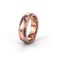 Image of Wedding ring WH2062L26BM<br/>585 rose gold ±6x2 mm<br/>Sapphire