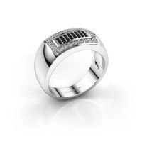 Image de Bague pour homme Lorenzo<br/>950 platine<br/>Diamant noir 0.552 crt