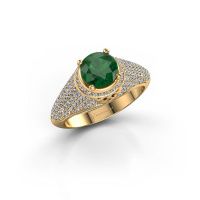 Afbeelding van Ring Sharee<br/>585 goud<br/>Smaragd 6.5 mm