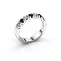 Afbeelding van Ring Dana 7 585 witgoud zwarte diamant 0.76 crt