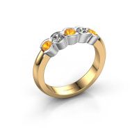 Afbeelding van Ring Lotte 5 585 goud citrien 3 mm