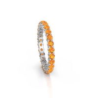 Image of Stackable ring Michelle full 2.4 950 platinum citrin 2.4 mm
