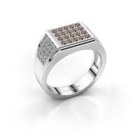 Image de Bague pour homme Tim<br/>950 platine<br/>Diamant brun 0.654 crt