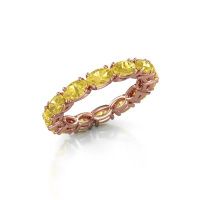 Bild von Ring vivienne ovl 5x3<br/>585 Roségold<br/>Gelb Saphir 5x3 mm