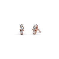 Image of Earrings Amie 585 rose gold diamond 0.90 crt
