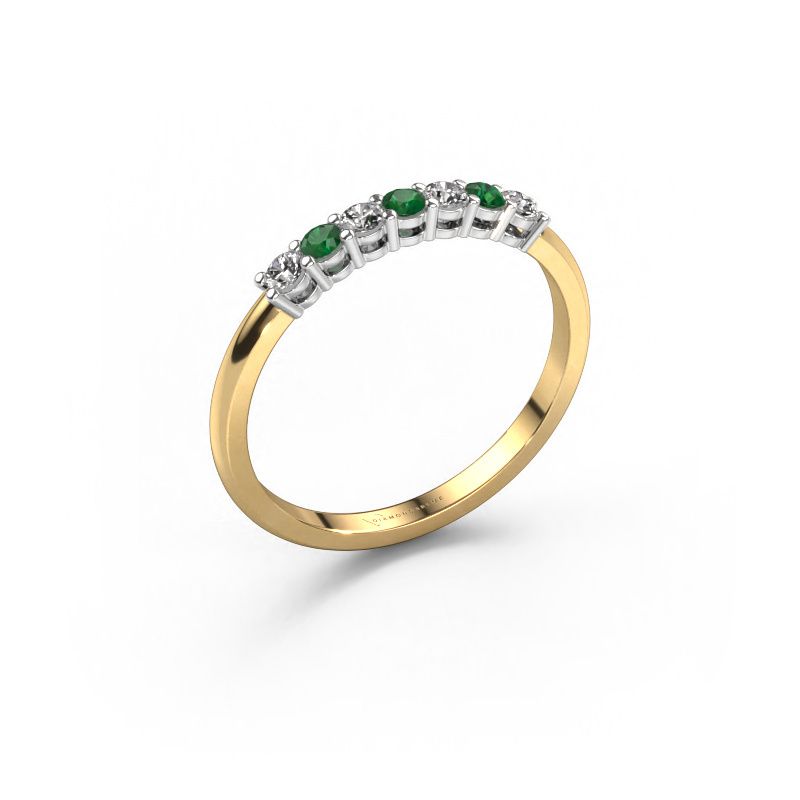 Ring Michelle 7 585 gold emerald 2 mm
