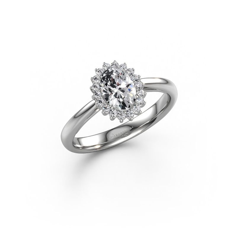 Engagement ring Tilly ovl 1 585 white gold lab-grown diamond 0.70 crt