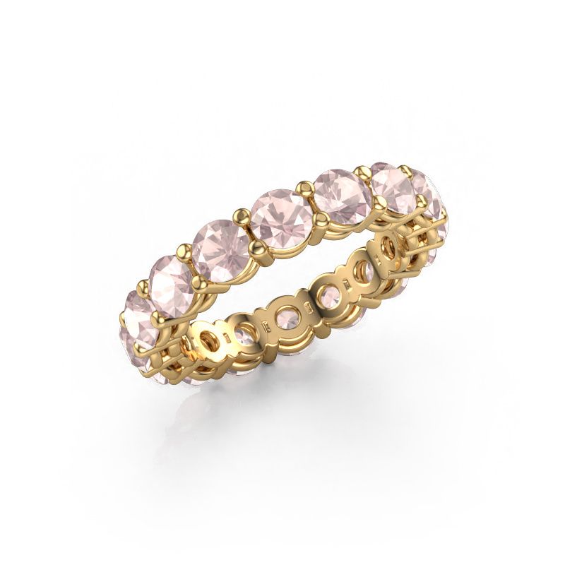 Stackable ring Michelle full 4.0 585 gold morganite champagne 4 mm