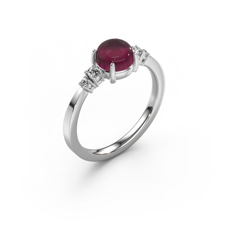Ring Regine 950 platina rhodoliet 5 mm