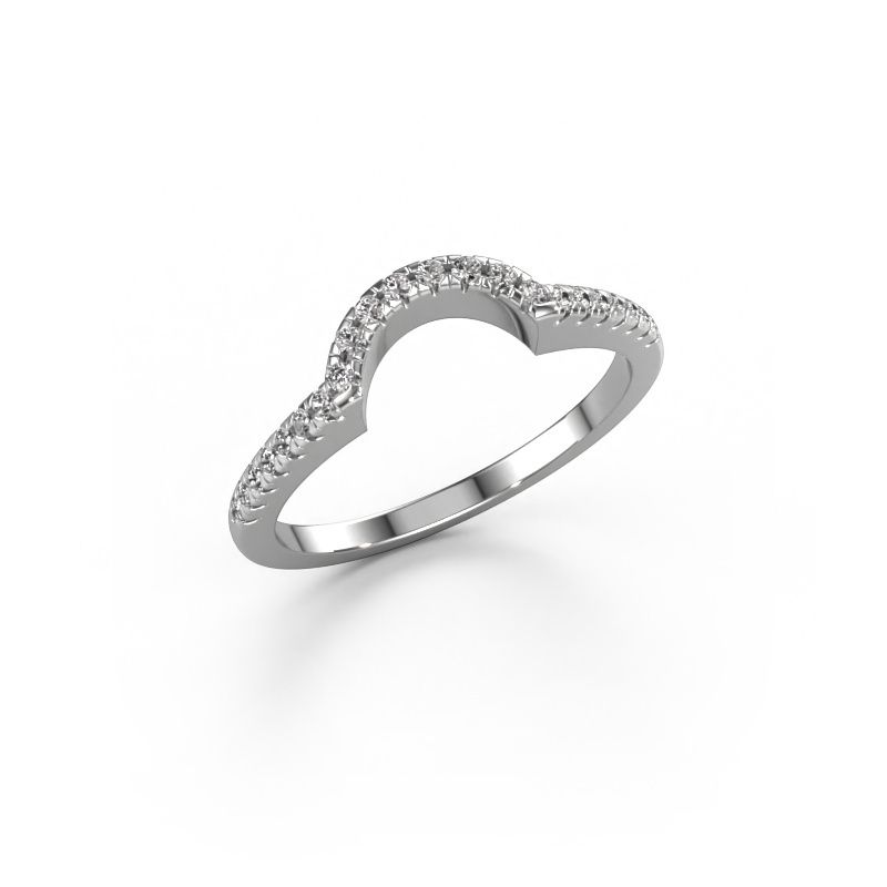 Vorsteckring SRH0636C10H4 585 Weißgold Diamant 0.165 crt