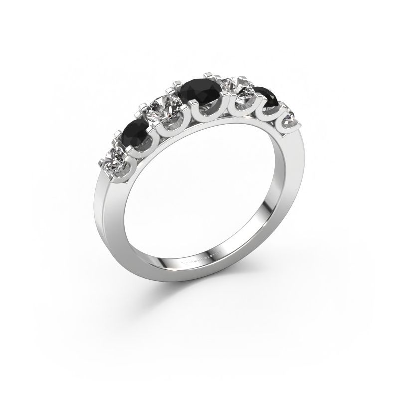 Ring Selina 3 585 Weißgold Schwarz Diamant 0.94 crt