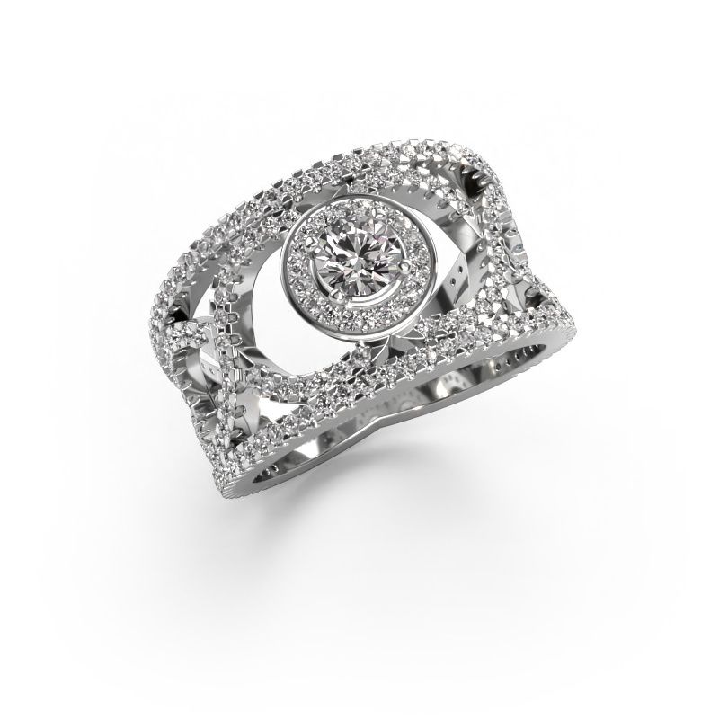 Ring Regina 585 white gold lab-grown diamond 1.25 crt