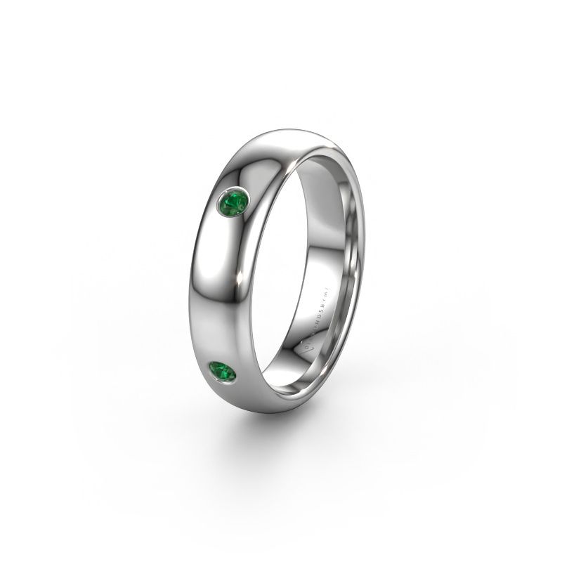Ehering WH0104L35BP 950 Platin Smaragd ±5x2 mm