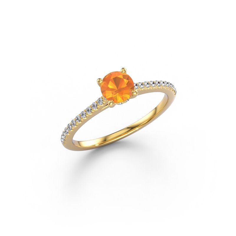 Engagement ring Sophie RND 585 gold citrin 5 mm