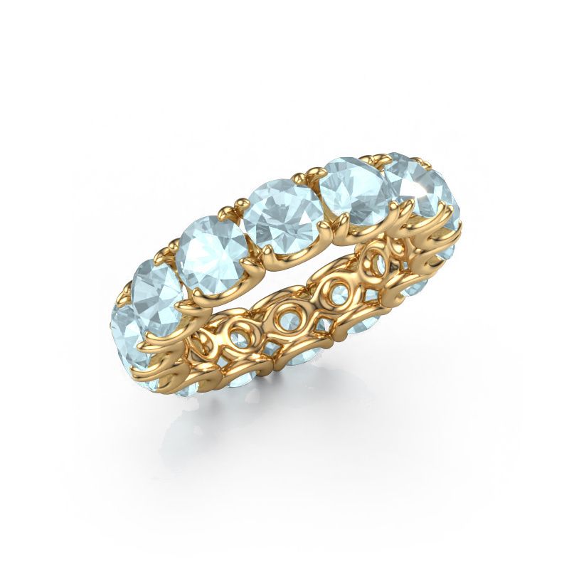 Ring Estee 5.0 585 gull akvamarin 5 mm