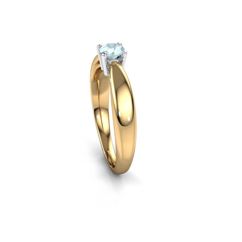 Image de Bague de fiançailles Nichole<br/>585 or jaune<br/>Aigue-marine 4.2 mm